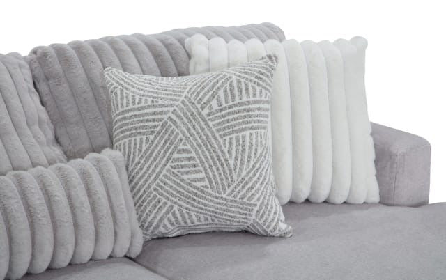 Moonstruck Gray 98'' 2 Piece Chaise Sectional