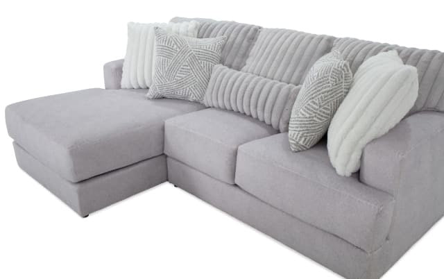 Moonstruck Gray 98'' 2 Piece Chaise Sectional