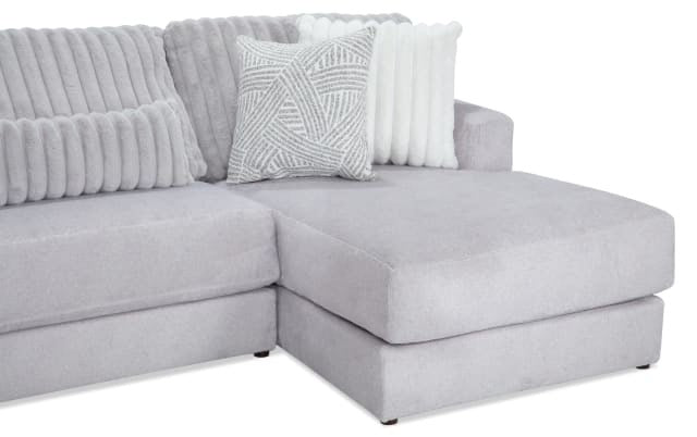 Moonstruck Gray 153'' 3 Piece Dual Chaise Sectional
