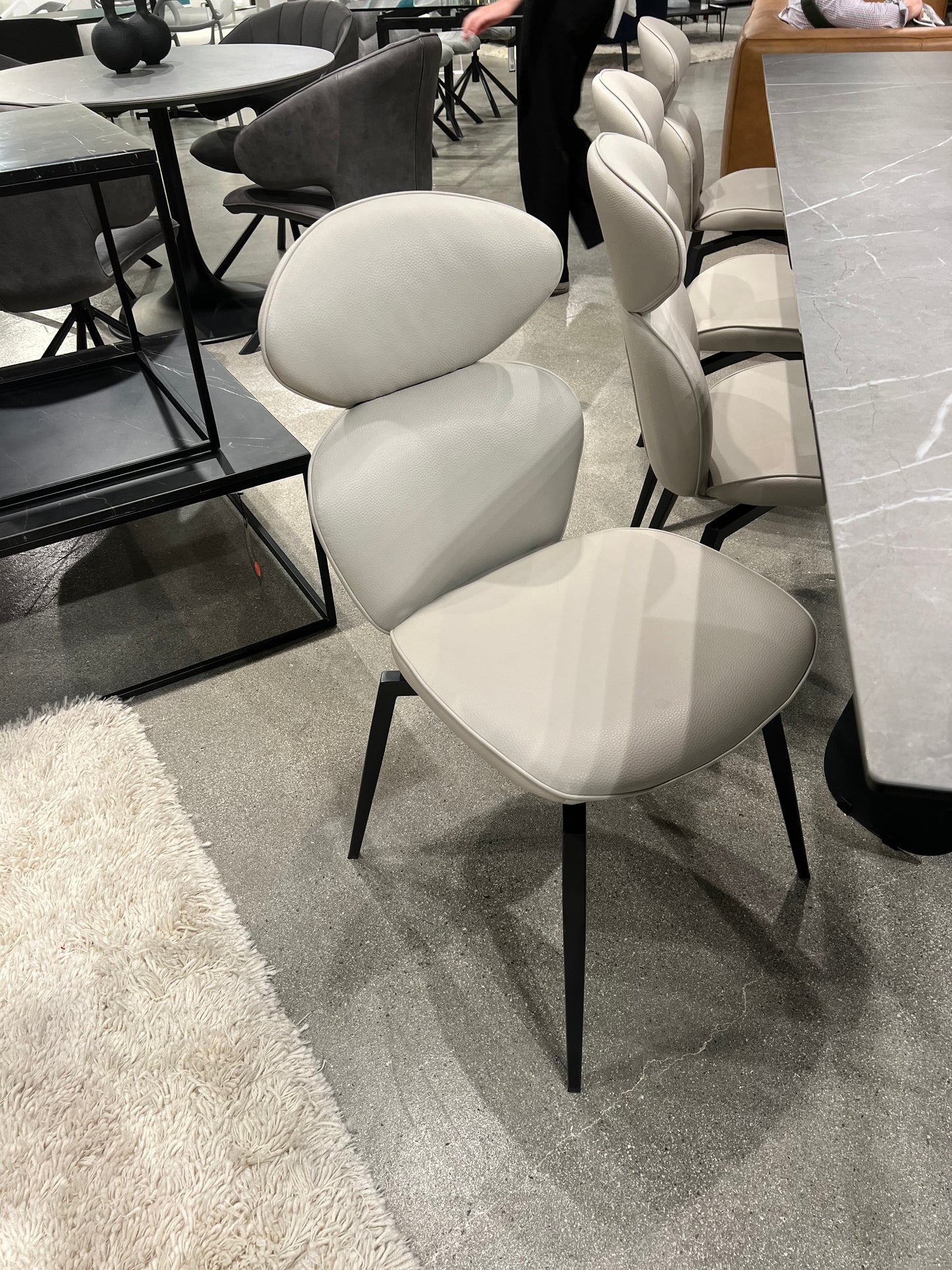 Antler Swivel Dining Chair In Light Taupe