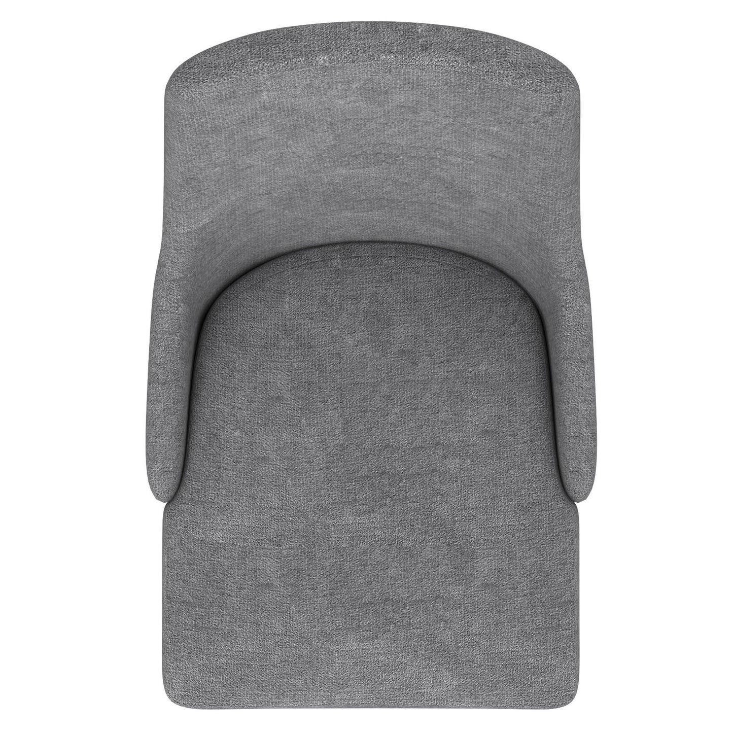 Cora Fabric Dining Chair, set of 2, in Grey and Walnut