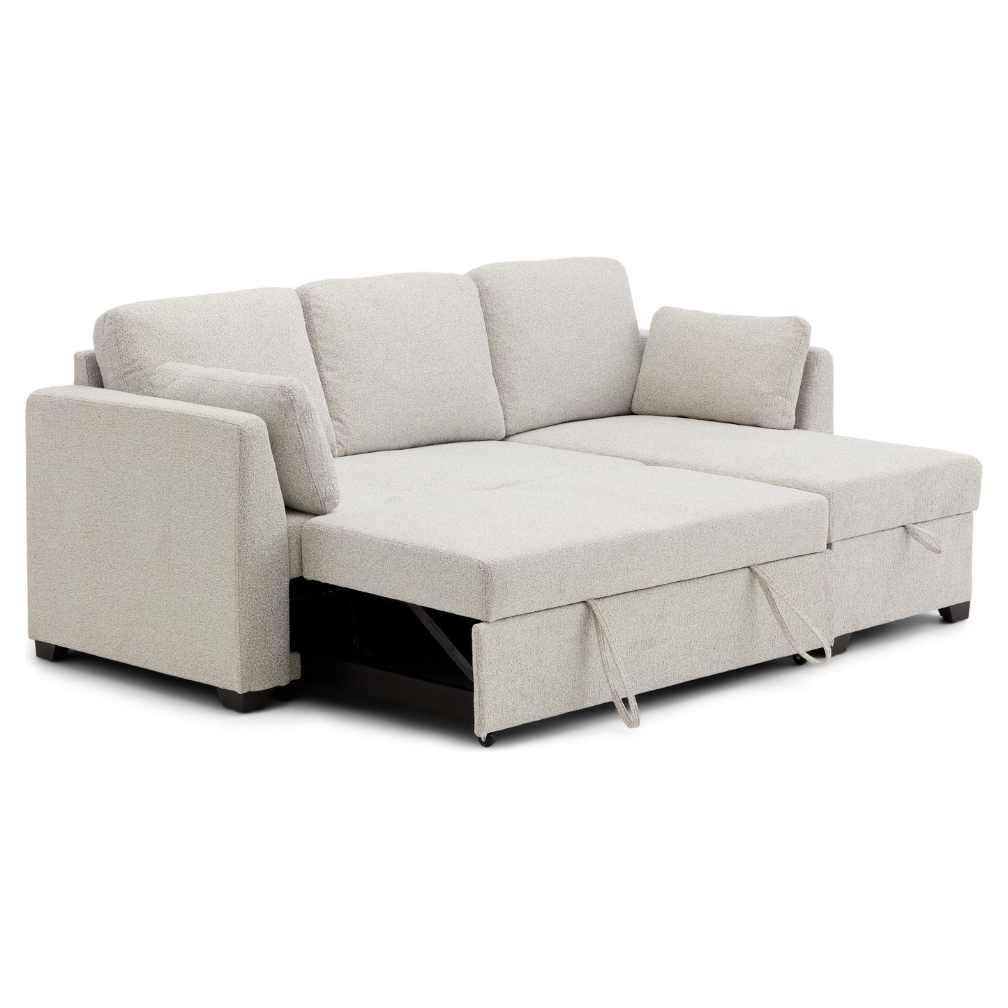 Elias Sofa Bed with Chaise Longue and Integrated Storage