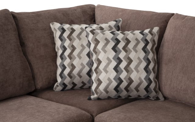 Slate Mocha 119'' 2 Piece Left Arm Facing Chaise Sectional Brown