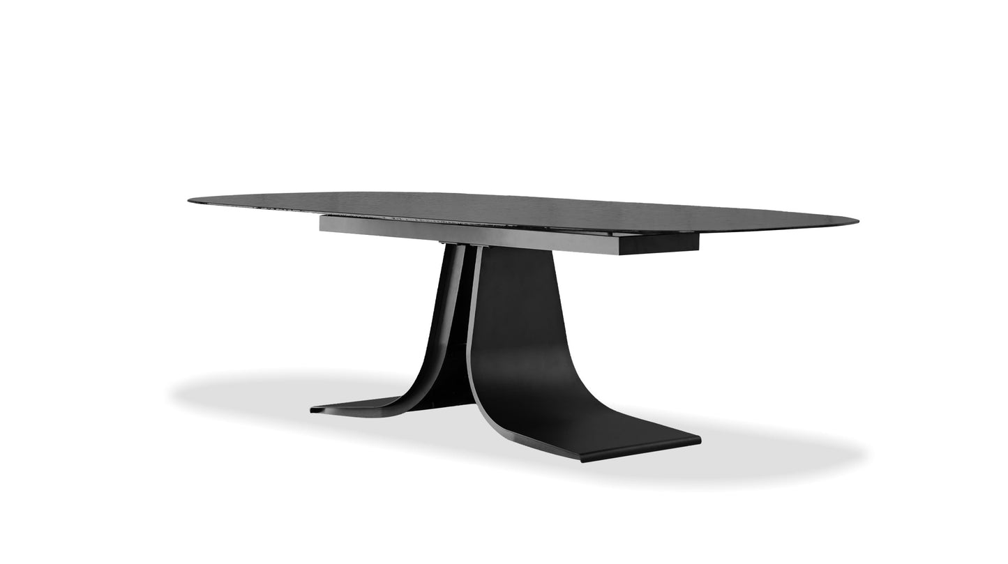Ponza Dining Table In Black Modern