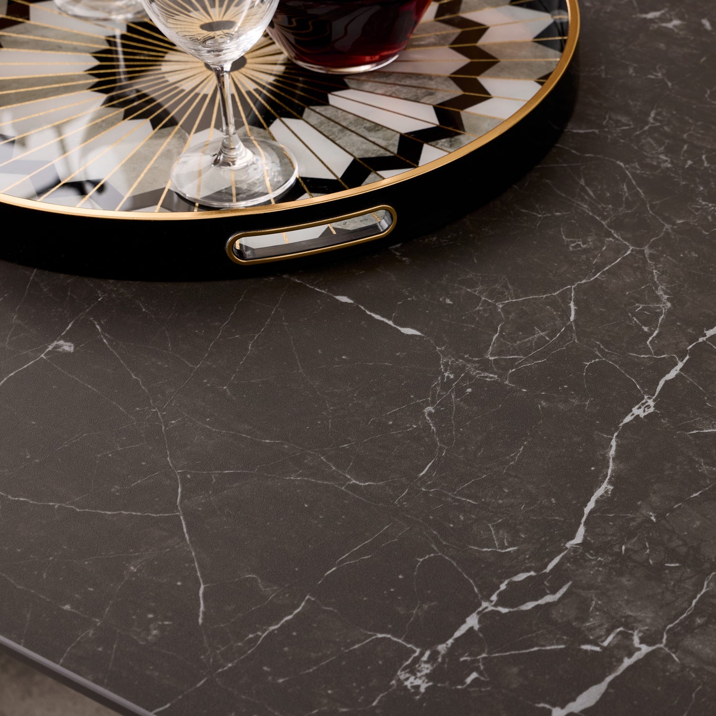 The W Double Extension Dining Table In Slate