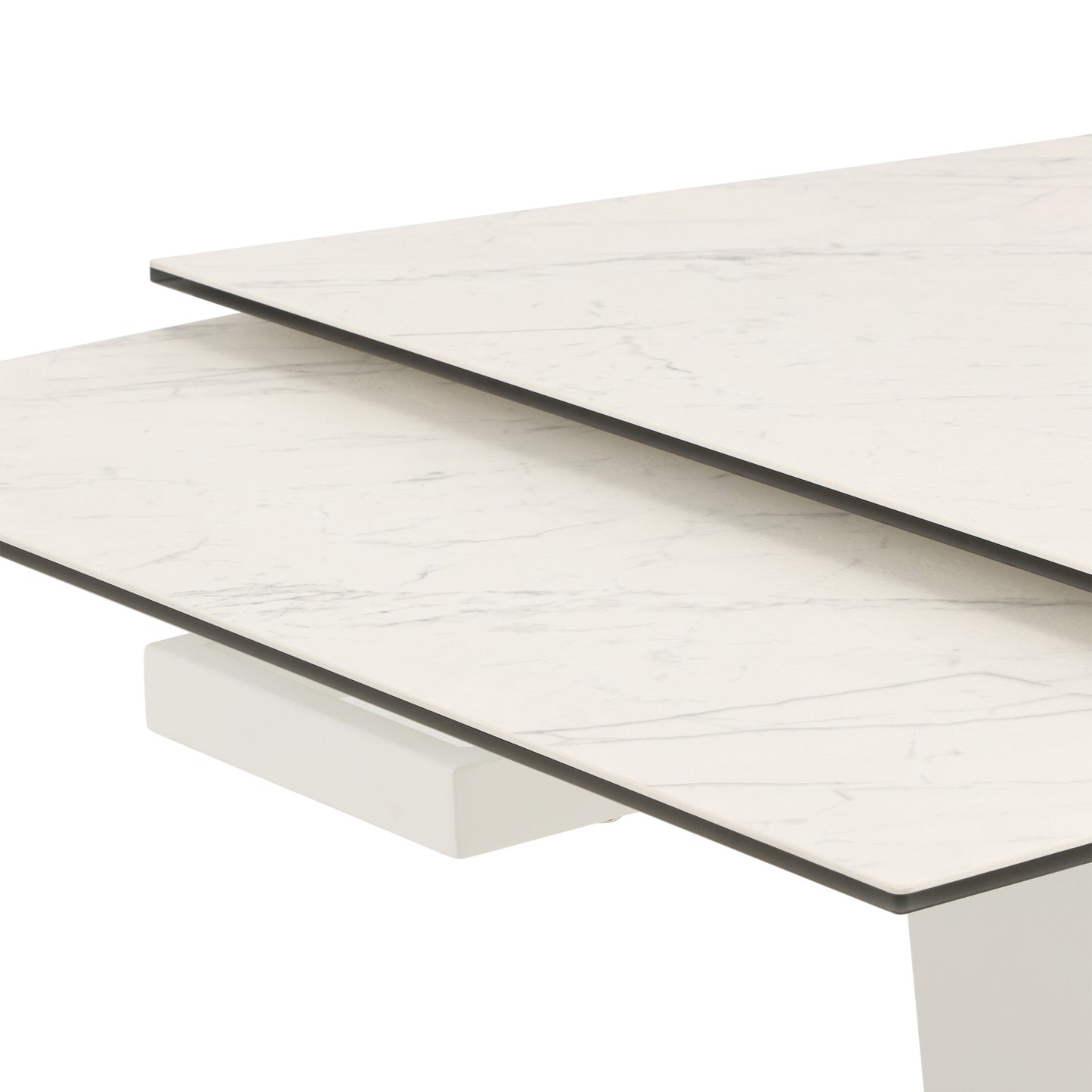 Origami double extension dining table