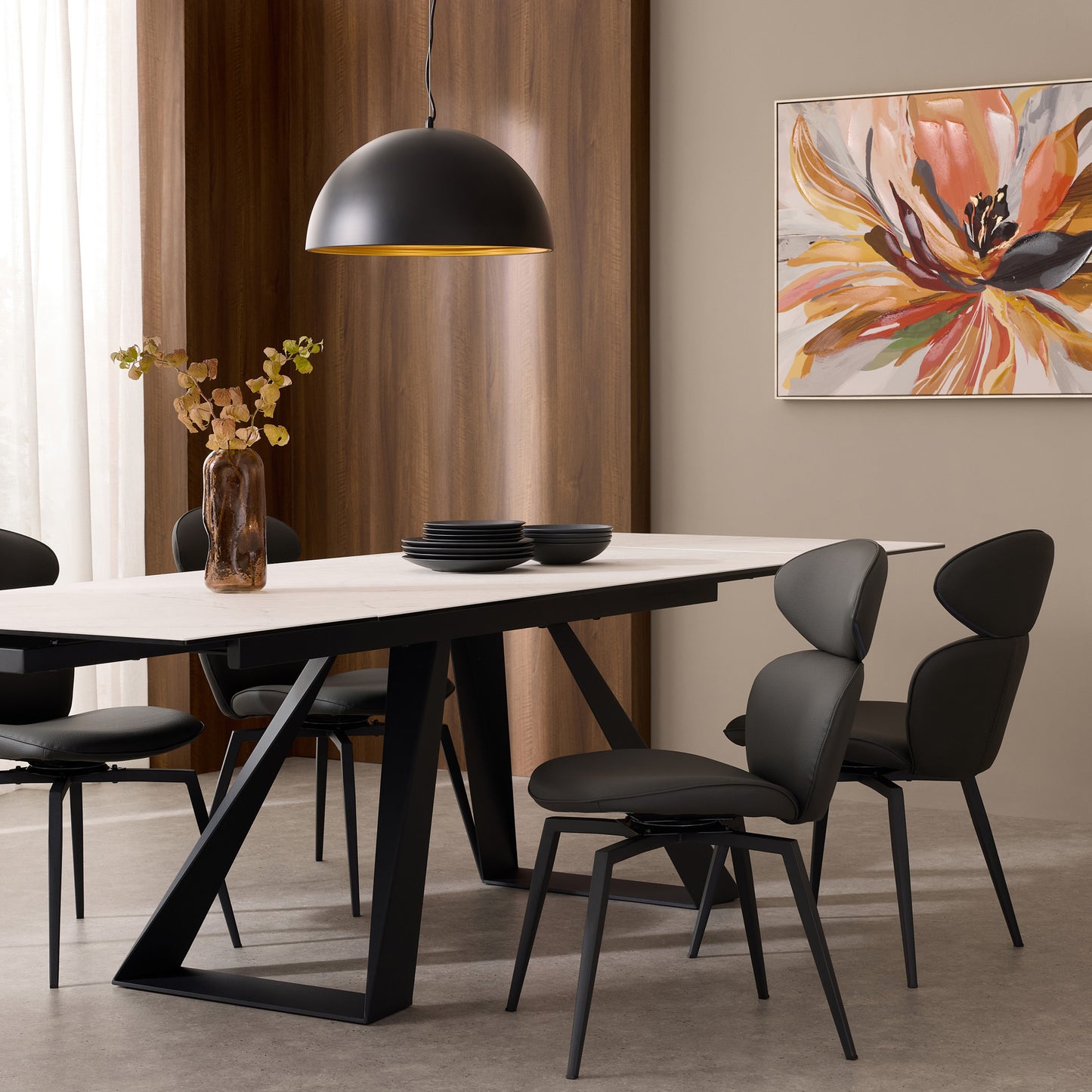 Bridge Double Extension Dining Table