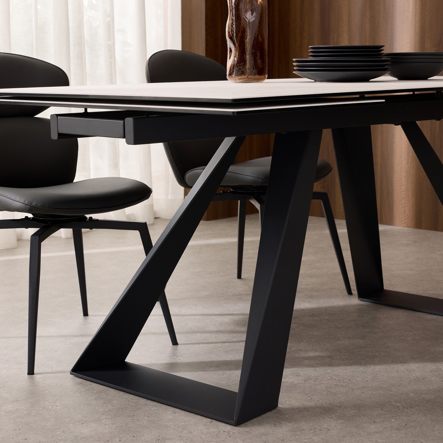 Bridge Double Extension Dining Table