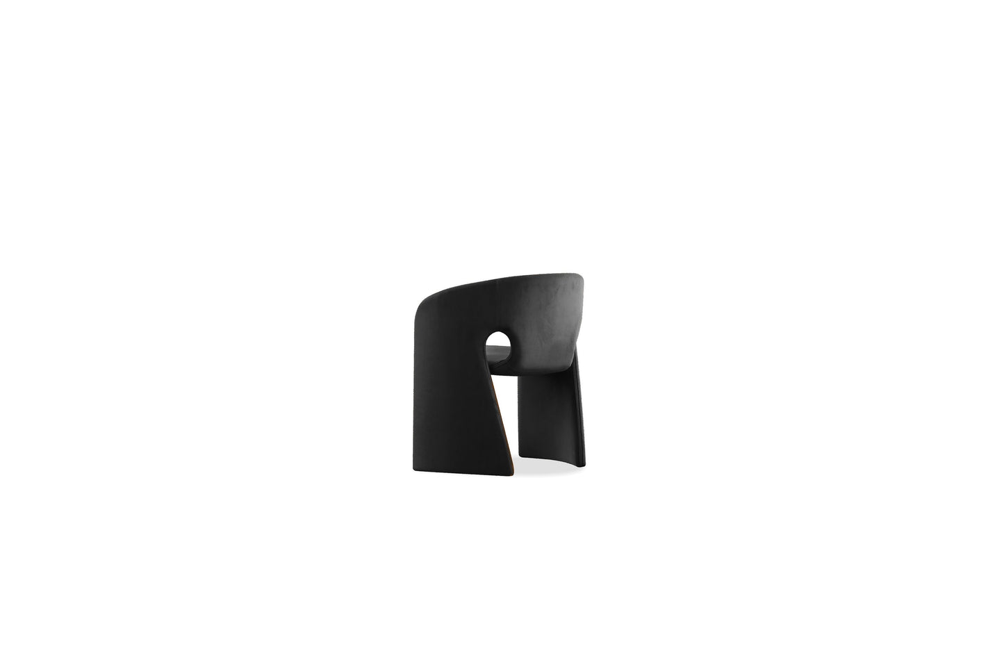 Vera Dining Chair In Crow Black