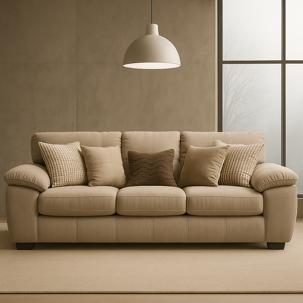 1672 Collection Beige Sofa and Love Seat