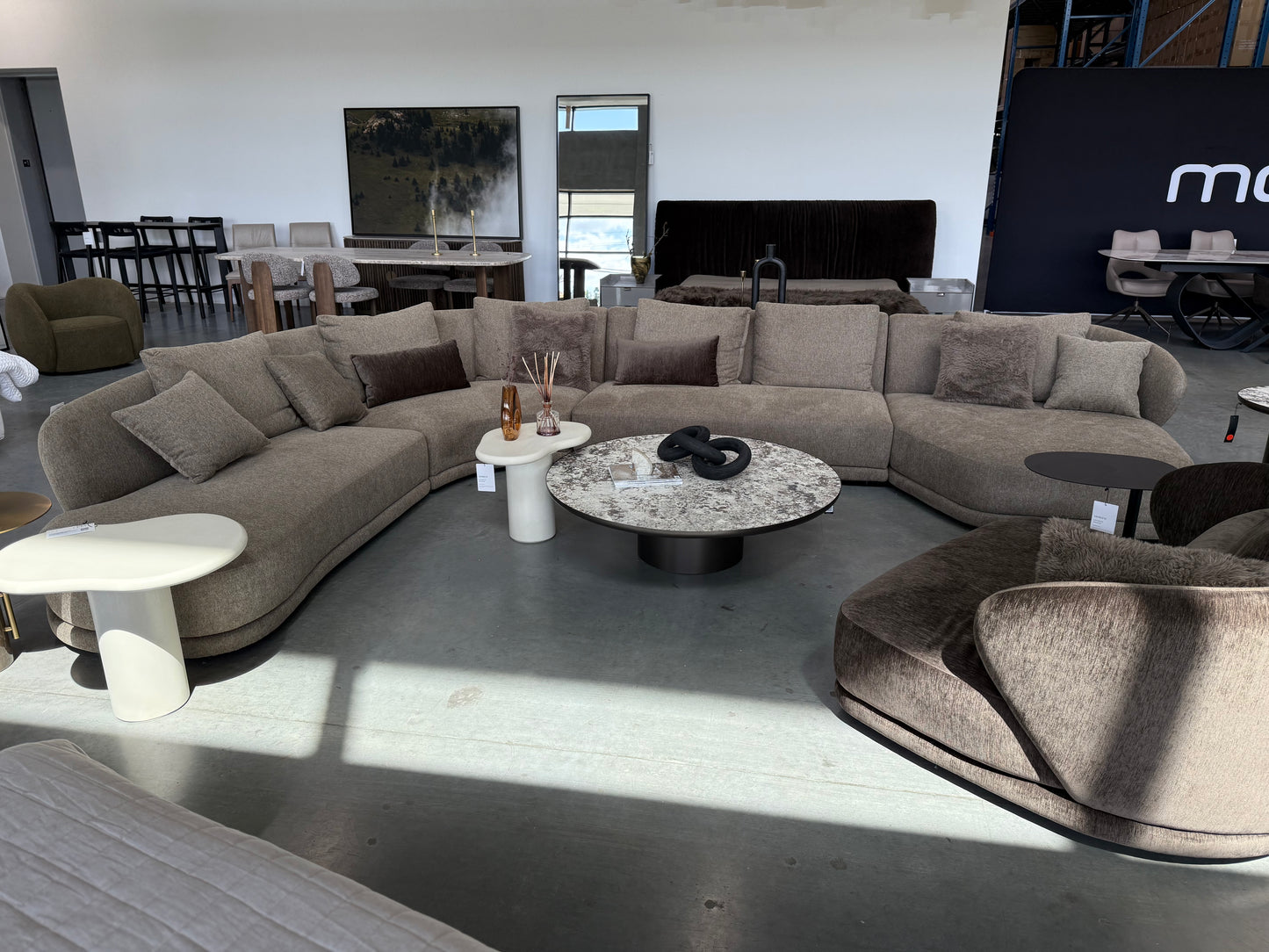 Voltaire Sectional Lsf Brindle Brown