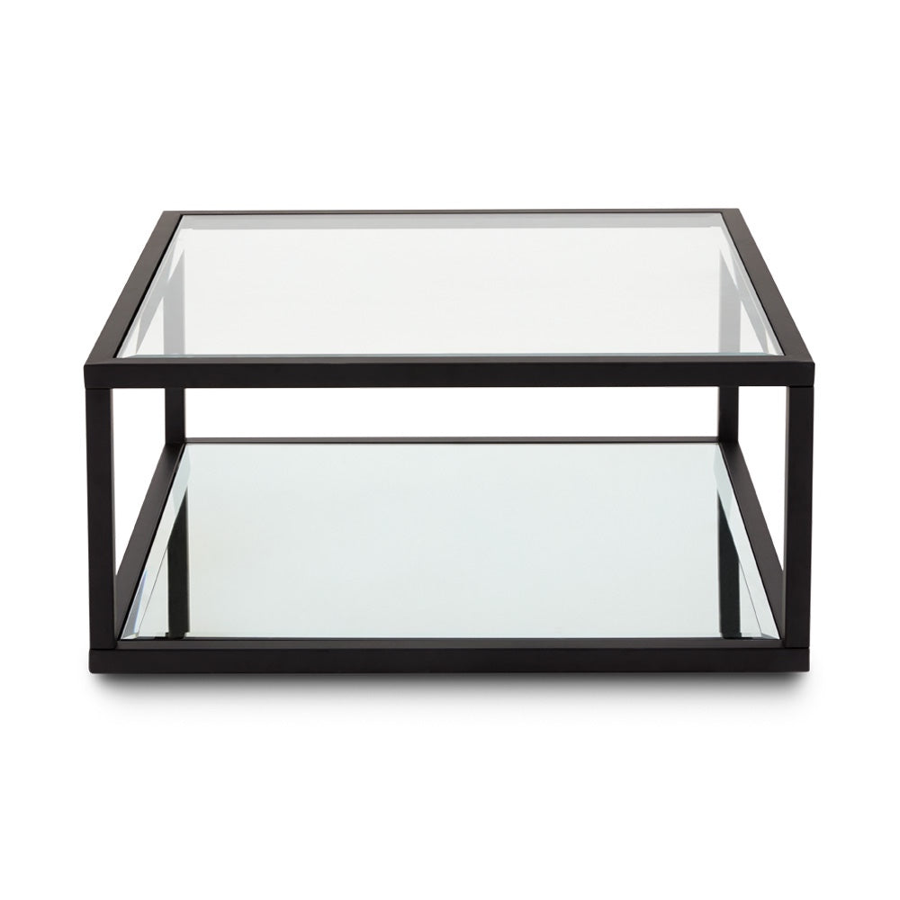 Caspian Black Square Coffee Table (Condo Size)