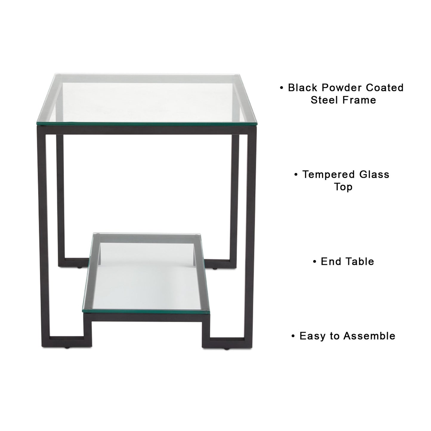 Krista Black End Table