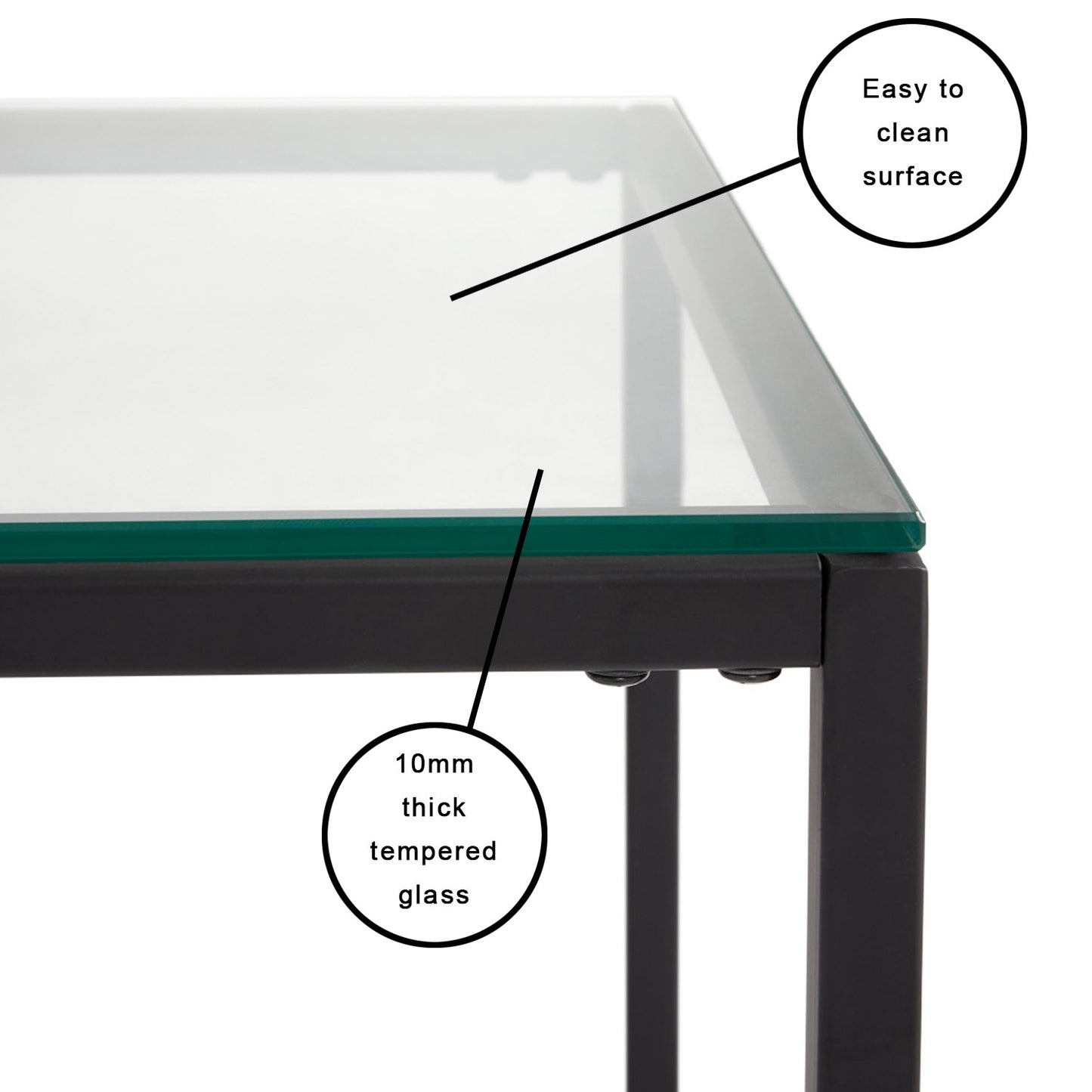 Krista Black End Table