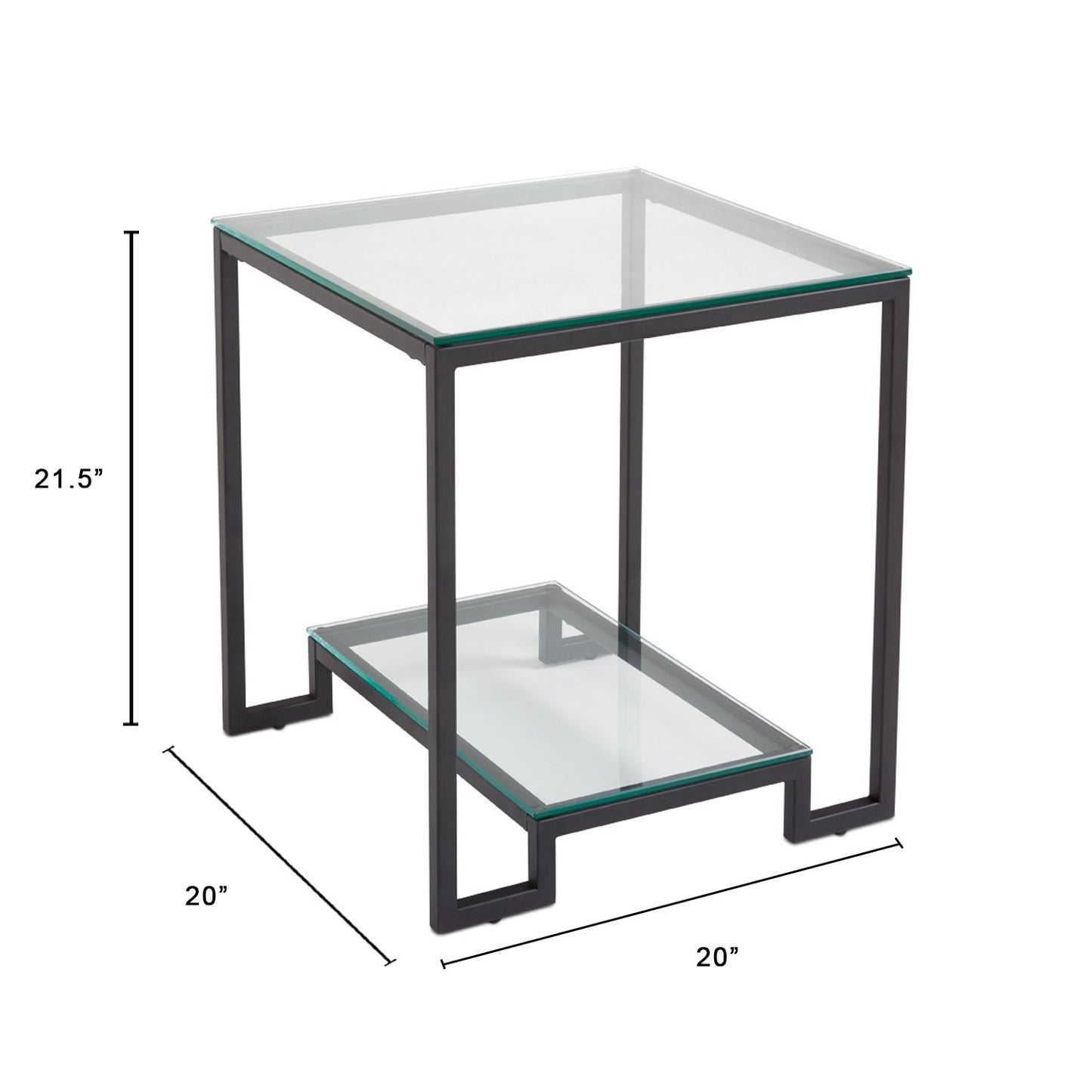 Krista Black End Table