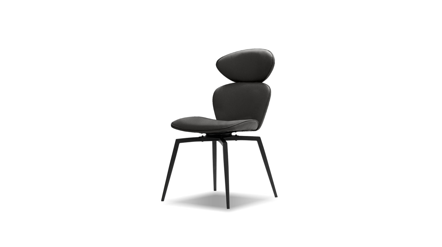 Antler Swivel Dining Chair In Slate Grey