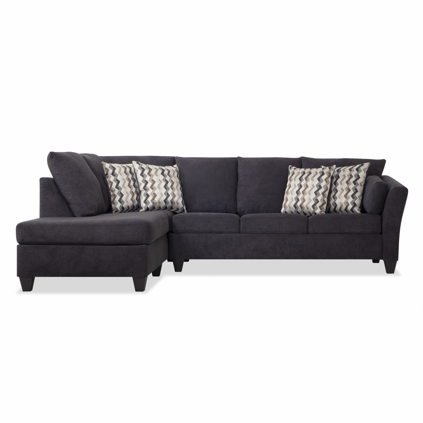 Slate Noir 119'' 2 Piece Chaise Sectional