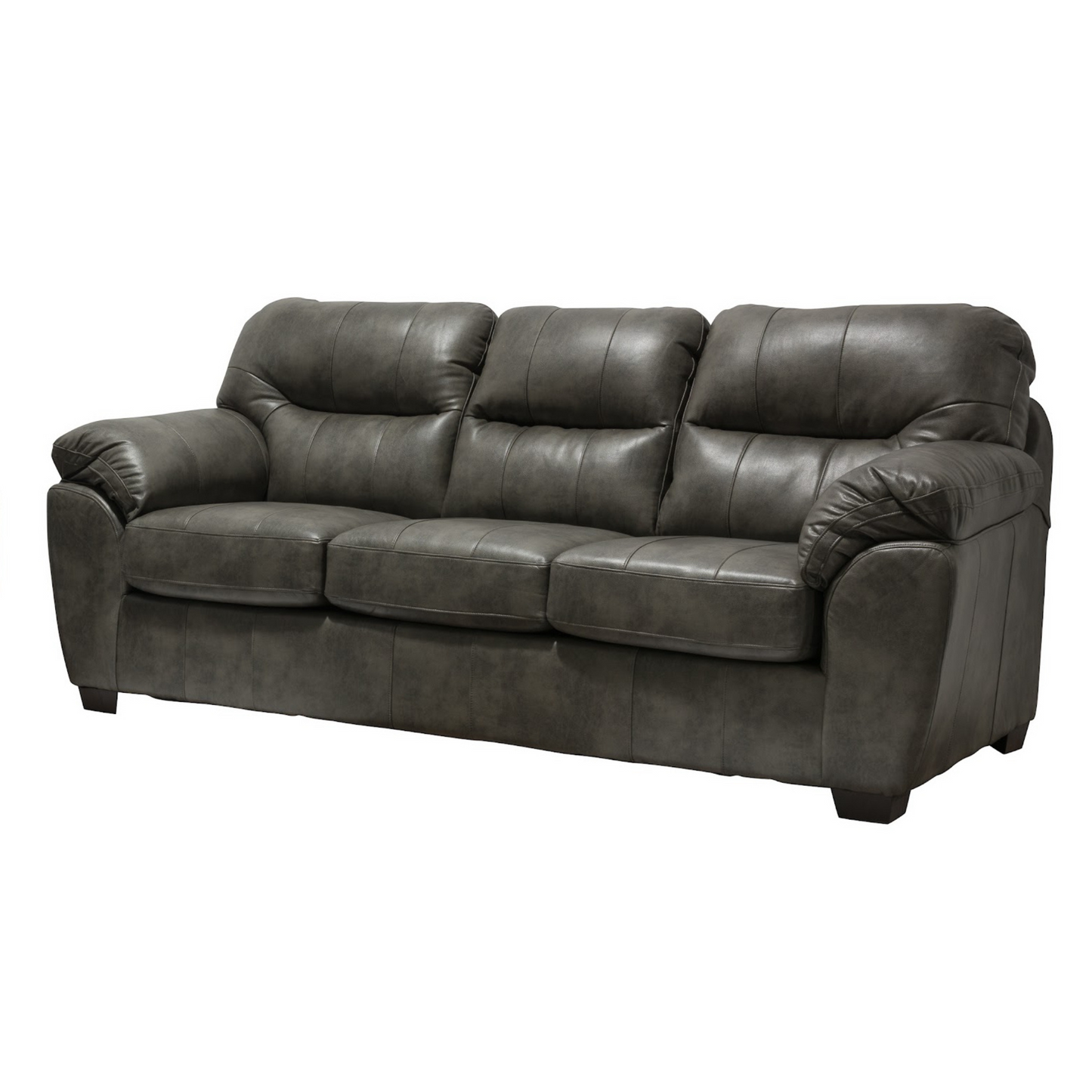 Collection 1601 Sofa Leather Gel in Two Tone Grey