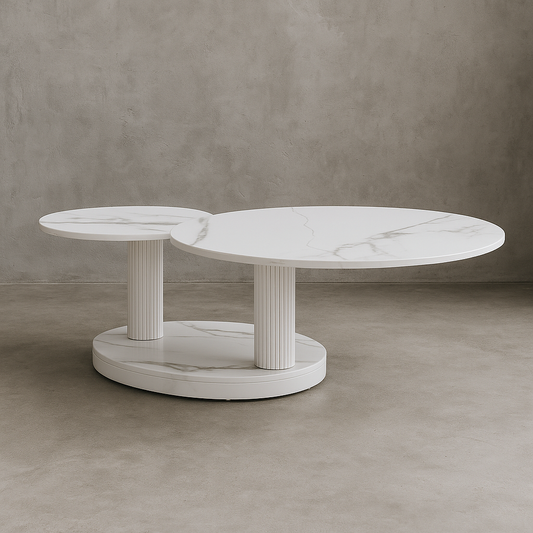 Elara Coffee Table in White