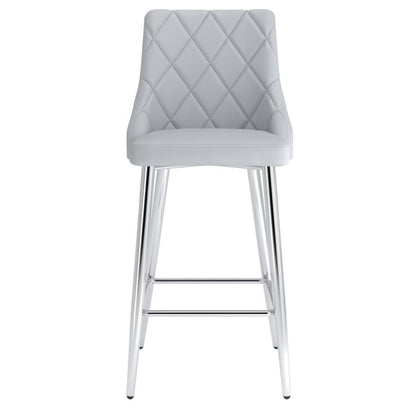 Devo 26" Counter Stool, set of 2, in Light Grey