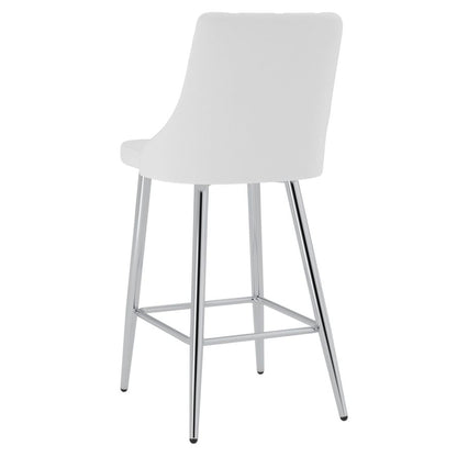 Devo 26" Counter Stool, set of 2, in White