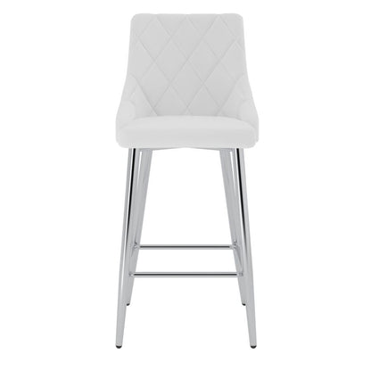 Devo 26" Counter Stool, set of 2, in White