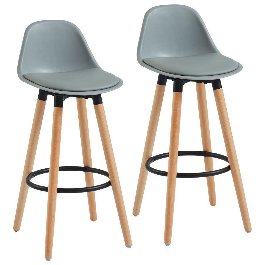 Diablo 26" Counter Stool, set of 2, in Grey and Natural