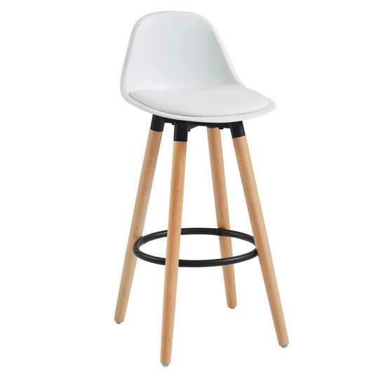 Diablo 26" Counter Stool, set of 2, in White and Natural