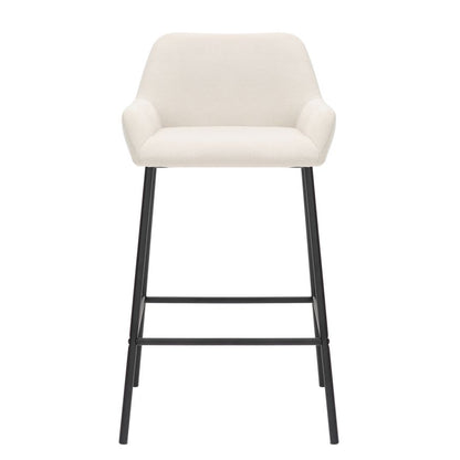 Baily 26" Counter Stool, set of 2, in Beige and Black