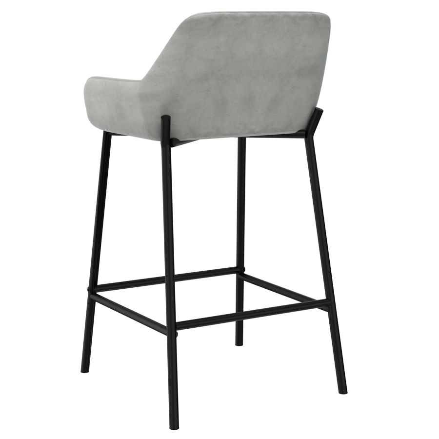 Baily 26" Counter Stool, set of 2, in Grey and Black