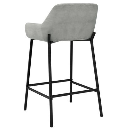 Baily 26" Counter Stool, set of 2, in Grey and Black