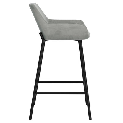 Baily 26" Counter Stool, set of 2, in Grey and Black
