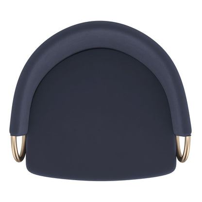 Lavo 26" Counter Stool, set of 2, in Blue and Black and Gold