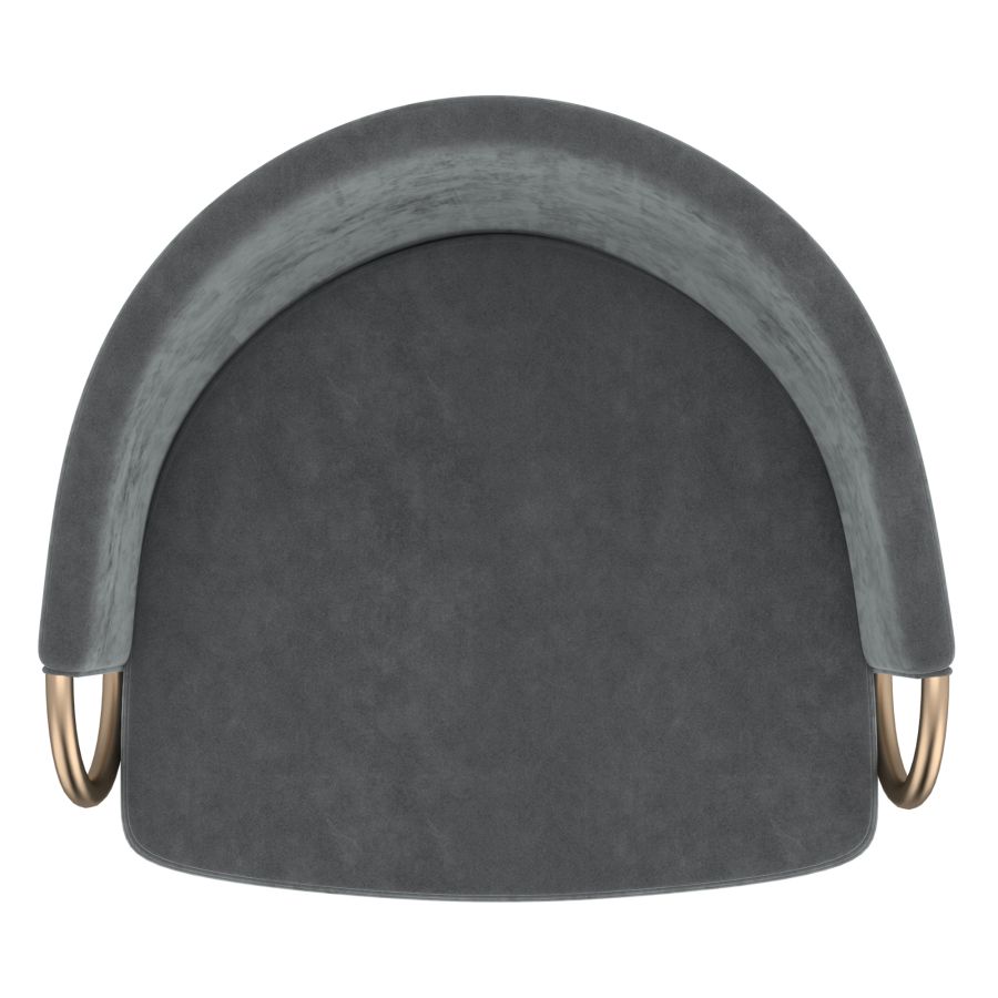 Lavo 26" Counter Stool, set of 2, in Grey and Black and Gold