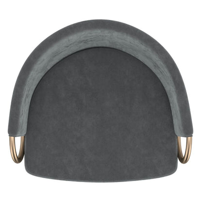 Lavo 26" Counter Stool, set of 2, in Grey and Black and Gold