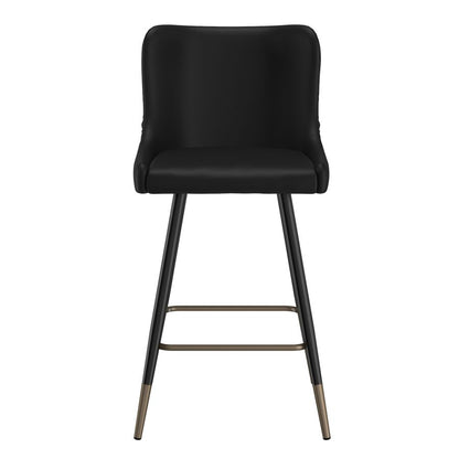 Xander 26" Counter Stool, set of 2, in Black