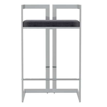 Cosmo 26" Counter Stool in Grey and Silver