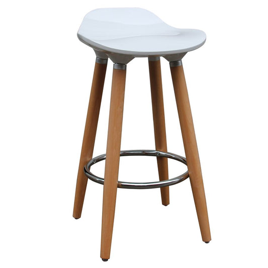 Trex 26" Counter Stool, set of 2, in White and Natural
