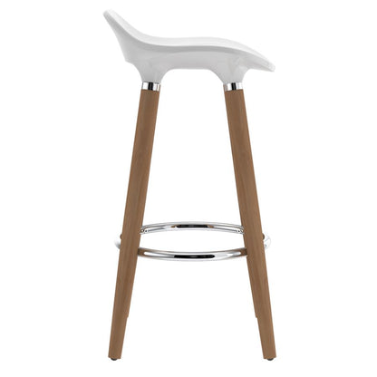 Trex 26" Counter Stool, set of 2, in White and Natural