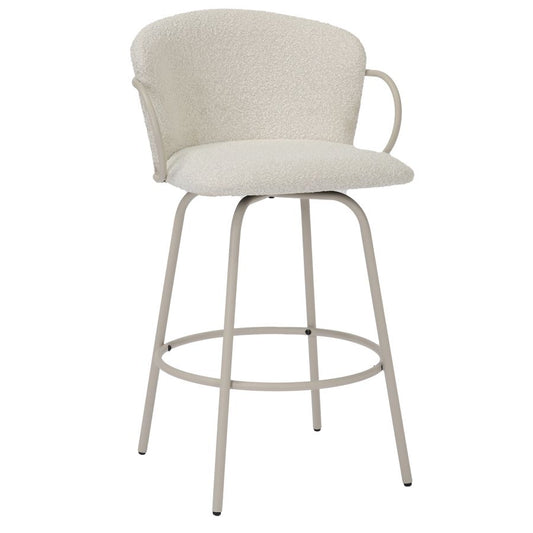 Kalani 26" Counter Stool w/Swivel, Set of 2 in Beige