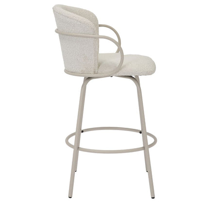 Kalani 26" Counter Stool w/Swivel, Set of 2 in Beige