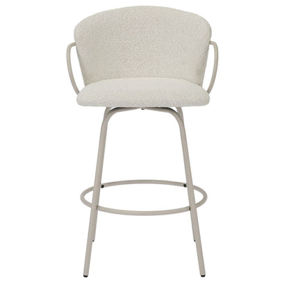 Kalani 26" Counter Stool w/Swivel, Set of 2 in Beige
