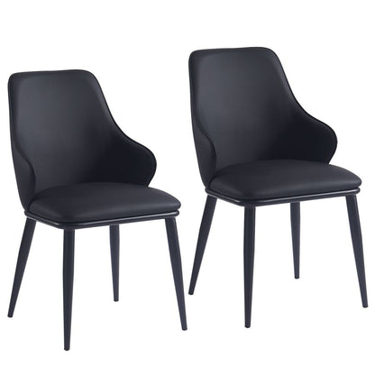 Godiva/Kash 5pc Dining Set in Grey with Black Chair