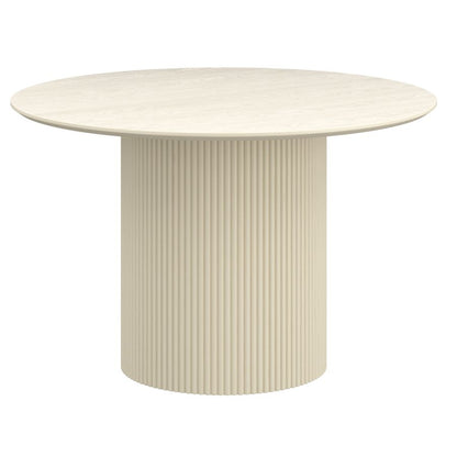 Tovas/Amara 5pc Dining Set - Ivory Table with Beige Chair