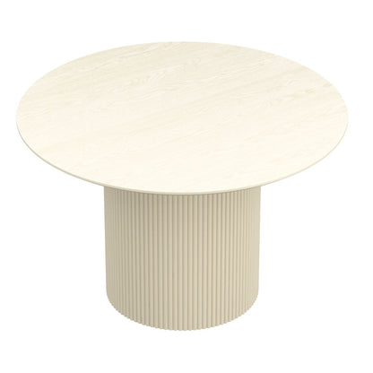 Tovas/Amara 5pc Dining Set - Ivory Table with Beige Chair