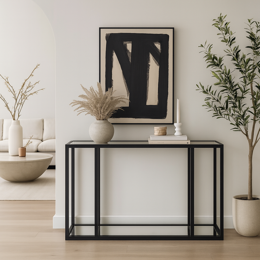 Caspian Black Console Table
