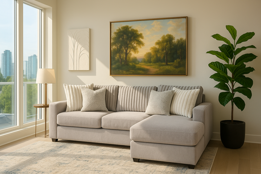 Moonstruck Gray 98'' 2 Piece Chaise Sectional