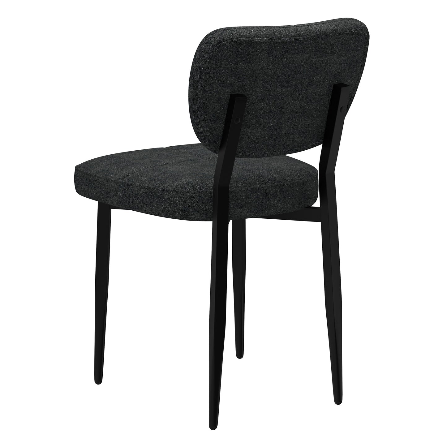 Zeke Dining Chair, set of 2, in Charcoal and Black