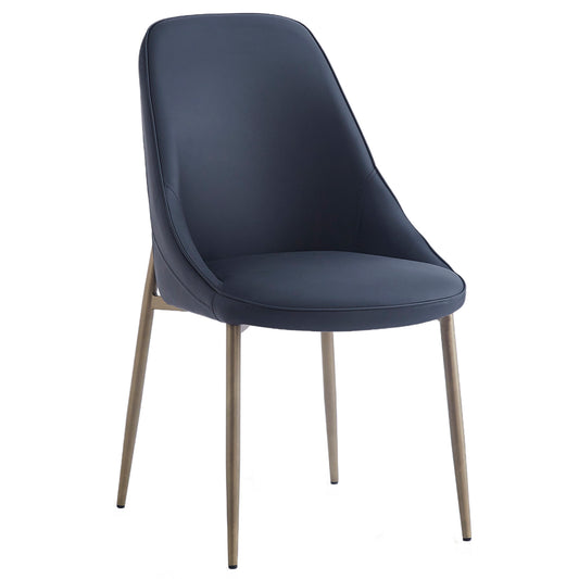 Cleo Dining Chair, set of 2, in Black and Aged Gold