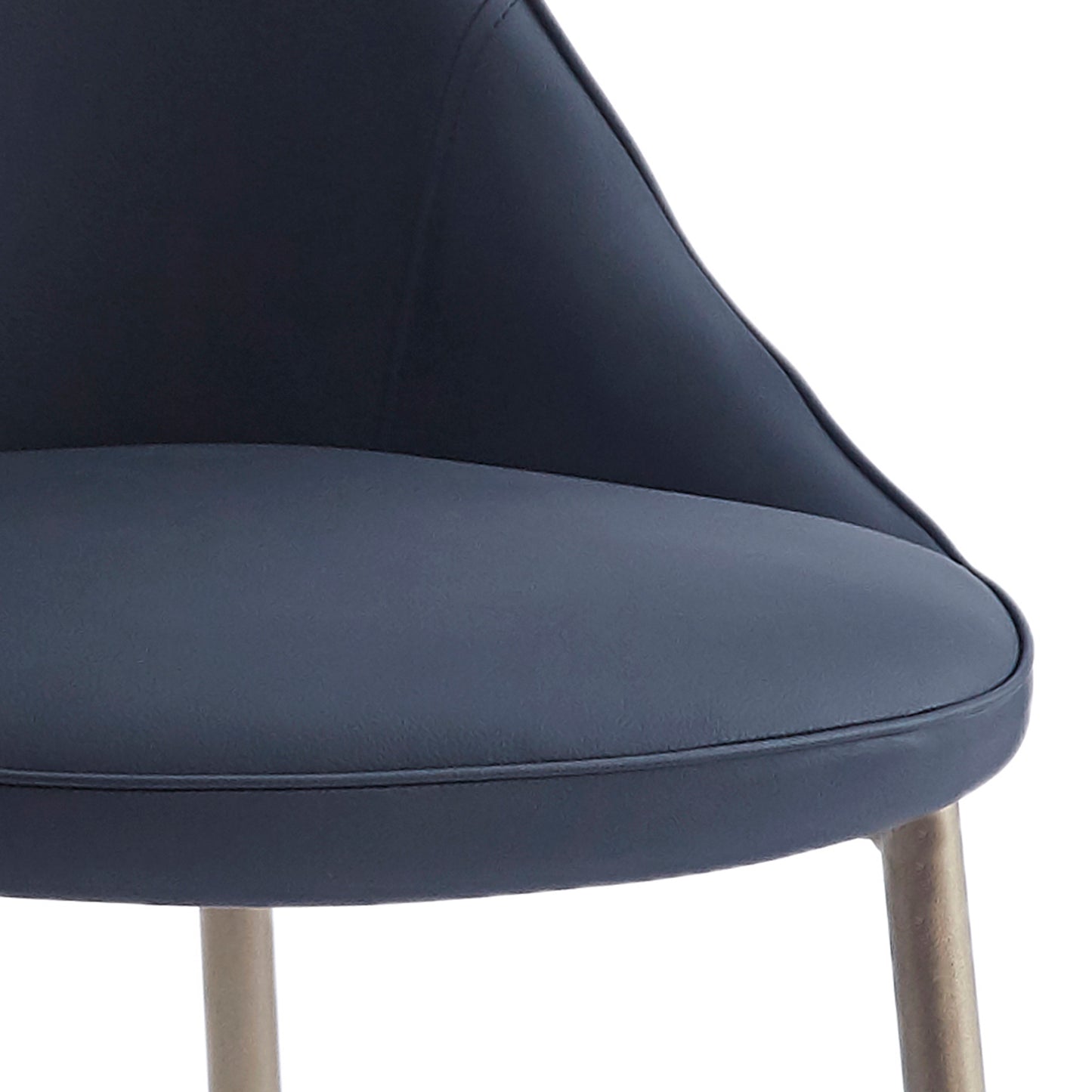 Cleo Dining Chair, set of 2, in Black and Aged Gold